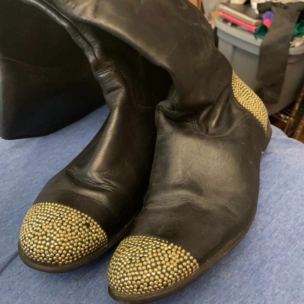 CIAO BLACK LEATHER BOOTS